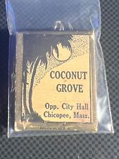 VINTAGE MATCHBOOK - COCONUT GROVE - MARKET SQ HOTEL - CHICOPEE, MA  - UNSTRUCK picture