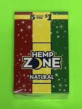 FREE GIFTS🎁Hemp🍁Zone Natural 75 High Quality Herbal Rolling Papers 15packs💨♨️ picture