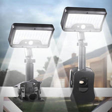 Clip on Solar Motion Lights Outdoor,360°Rotatable Fence Lights(2Pack,6000K) picture