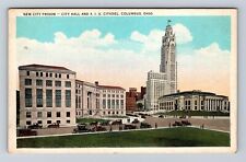 Columbus OH-Ohio, New City Prison, Antique, Vintage PC Souvenir History Postcard picture