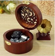 ♫ CIRCLE CARVING WOODEN   MUSIC BOX :    A THOUSAND YEARS  ♫ picture