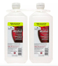91% Isopropyl Alcohol 32 fl oz each (2 Bottles) Antibacterial Cleansing Agent picture