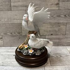 REGENCY GIFTWARE 7.5x5x5” Ceramic Dove Music Box Figurine 1993 Vintage *Chipped picture