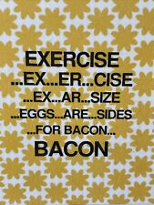 Vintage Funny Decorative Ceramic Tile For Bacon Lovers picture