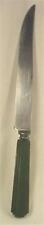 Green Bakelite Handle Carving Knife Vintage Art Deco Stainless Blade Spinach picture