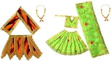 Set 6 Shiv Parvati Poshak Handcrafted Silk Cloth Hinduism Goddess Dress Shankar picture