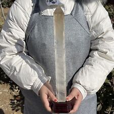 2.42LB natural Smoky quartz crystal obelisk wand point healing G3789 picture
