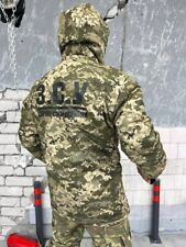 Winter peacoat pixel insulated, pixel winter jacket ZSU, winter military peacoat picture