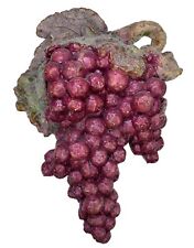 16” Grape Cluster Wall Sculpture Plaque Handcrafted from Recycled Paper Thailand picture