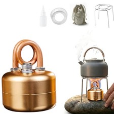 Mini Alcohol Camping Stove w/Stand,Lightweight Spirit Burner for Hiking/Survival picture