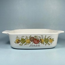 Corning Ware Spice of Life L'Echalote 1 Qt Casserole Dish  A-1-B No Lid (#2) picture