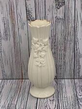 Lenox Ivory Color China Bud Vase Ivy Embossed Gold Trim 5.75” Tall  picture