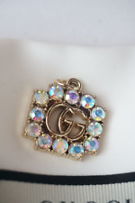One Gucci  zipper pull 1 inch   GG logo   metal gold / Multicolored picture