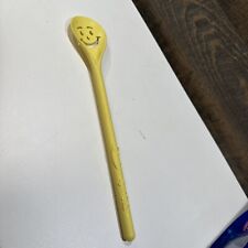 Vintage Splenda Kool-Aid Smile Face Yellow 11.75 Inch Plastic Mixing Spoon picture