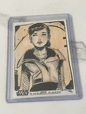 2020 Topps Women Of Star Wars Qi’ra Sketch Card NM Emilia Clarke Sutton 1/1 picture