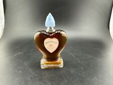 Vintage Blue Waltz Perfume Splash 5/8 Fl Oz 95% Full Heart Shaped Bottle  picture