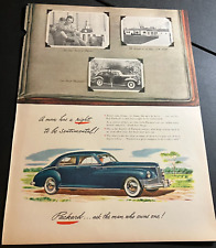 1940s Packard Clipper Deluxe - Vintage Original Color Print Ad / Wall Art  CLEAN picture