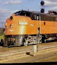 Milwaukee Road EMD F7(A) 1950 Trains on the Rails Railroad 35mm Photo Slide picture