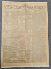THE NEWS OF THE WORLD 10TH APRIL 1870 NEWSPAPER picture