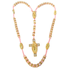 Rosario Virgin de Guadalupe de Cristal Rosita / Virgin Mary Crystal Rosary Pink picture