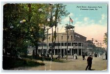 1918 Exterior Park Hotel Exposition Park Conneaut Lake Pennsylvania PA Postcard picture