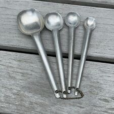 Foley Long Handle Measuring Spoon Block Logo Set of 4 Vintage Made in Japan picture