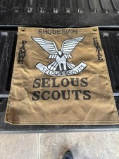 1960'S 1970'S SELOUS SCOUTS AFRICA  BARRACK BAR WALL FLAG (C) picture