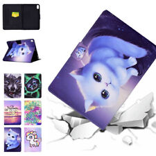 Paint Flip Leather Cat Wolf Tablet Case For iPad Mini 4 5 6 Pro Air 1 2 3  picture