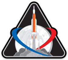 NASA Artemis Space Program Mars Moon with Rocket Sticker picture