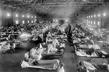 1918 Flu PHOTO Pandemic Spanish Outbreak Hospital Nurses Kansas Patients picture