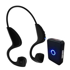 Wireless Bone Conduction Hearing Assist Impaired Headsets with Uniform, Black  picture