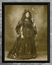 Vintage Photo... Mystic Wiccan Witch ... Antique Photo Print 5x7 picture