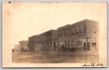Blue Springs~Citizens State Bank~Drugstore~Dirt Main St~Nice Sidewalk 1908 RPPC picture