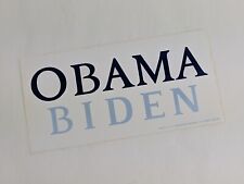 Barack Obama Joe Biden 2008 Presidential Campaign Bumper Sticker 7.5