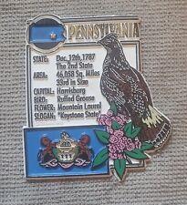 Pennsylvania State Facts Refrigerator Magnet Souvenir 2006 Rubber  picture