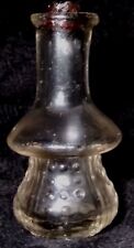 Unique 1850s Victorian Open Pontil Fancy Perfume Bottle Magic Mushroom Bottle  picture