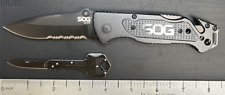 SOG Escape Combo Edge Blade Folding Rescue & Key Chain Knives Great USED Condt picture