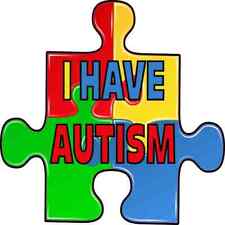 4in x 4in Puzzle Piece I Have Autism Sticker Car Truck Vehicle Bumper Decal picture