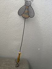 Vintage Unique Primitive folk art screen fly swatter, bee shaped Fast Ship 🐝 picture