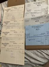 7 Invoices 1894-1913: Reed & Barton Co Silversmiths New York History Jewelry picture