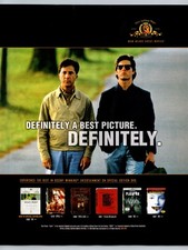 Rain Man Dustin Hoffman Tom Cruise MGM Movie Promo 2004 Print Advertisement picture