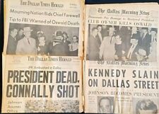 Rare LOT of ORIGINAL Dallas Morning News Dallas Times Herald JFK assassination  picture