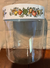Vintage Pyrex Corning Ware Spice Of Life Glass Canister With Lid picture