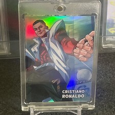 Leaf 2021 Anime Nation OVA-12 Cristiano Ronaldo Holographic Trading Card picture