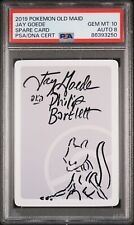 2019 Pokemon Old Maid Japanese Spare Card MEWTWO SIGNED AUTO JAY GOEDE PSA 10 picture