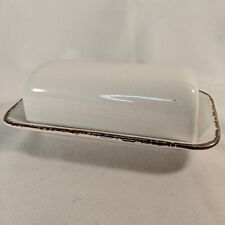 Midwinter Stonehenge Stoneware England Butter Dish with Lid Lidded White Vintage picture