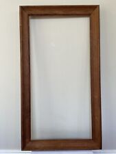 VTG Solid Hard Wooden OOAK Design Art Frame 26.75L x 14.75H x 2”D-Earthy Yellow picture