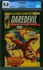 DAREDEVIL #132 CGC 9.0 ⭐ 30 CENT PRICE VARIANT ⭐ 2nd App Bullseye Marvel 1976 picture