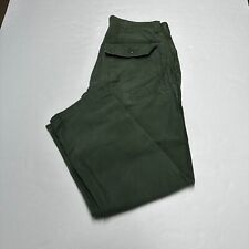 Vintage 60s Vietnam era Trousers OG 107 Sateen 34x29 Green Type 1 Pants picture