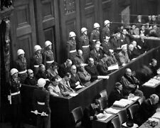 Defeated German officers during the Nuremberg Trials WWII WW2 8x10 Photo 694a picture